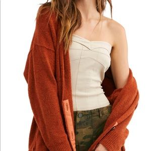 Free People Eucalyptus Cardigan
